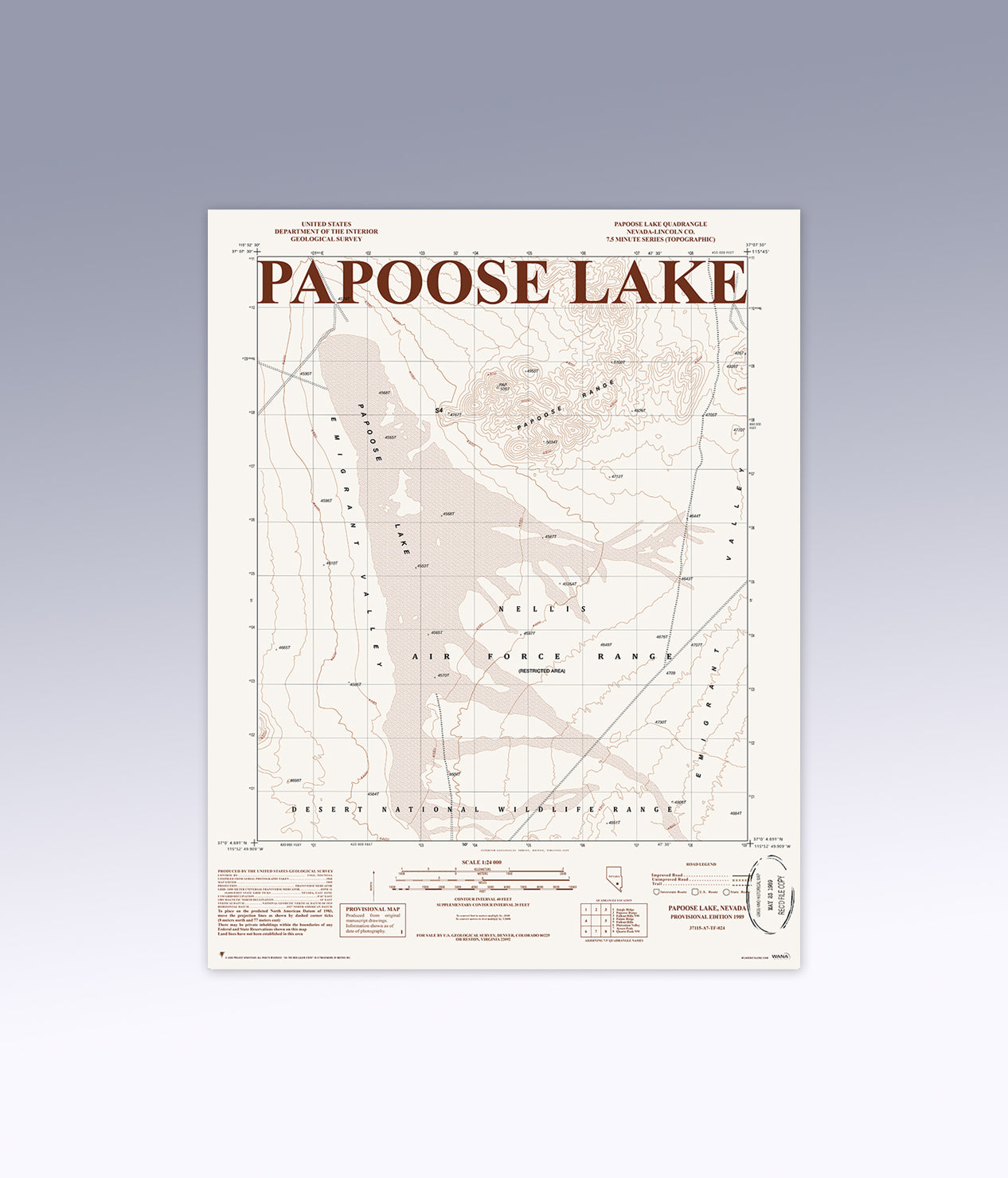PAPOOSE LAKE MAP