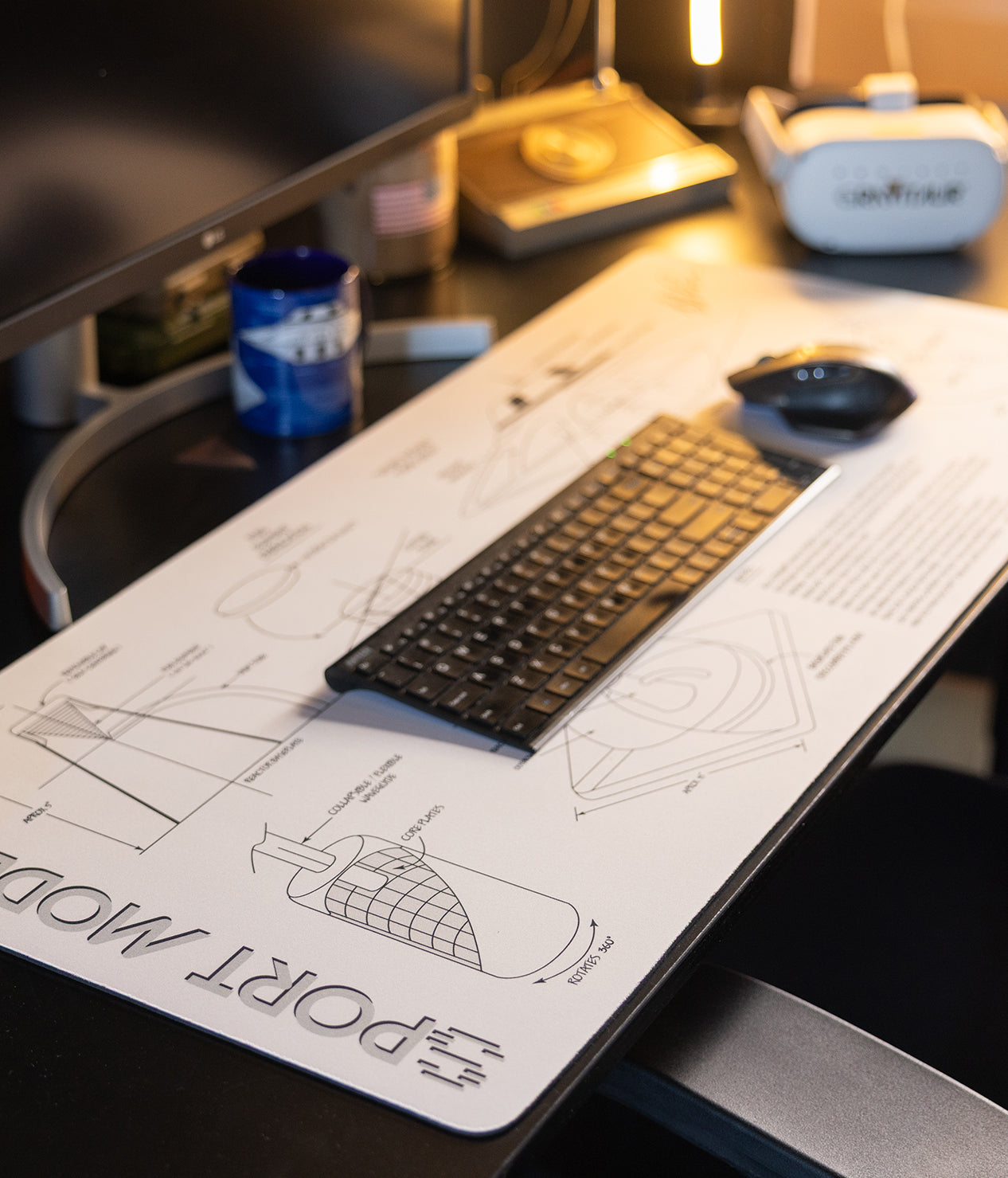 DESKTOP MAT: The Sport Model Collection White