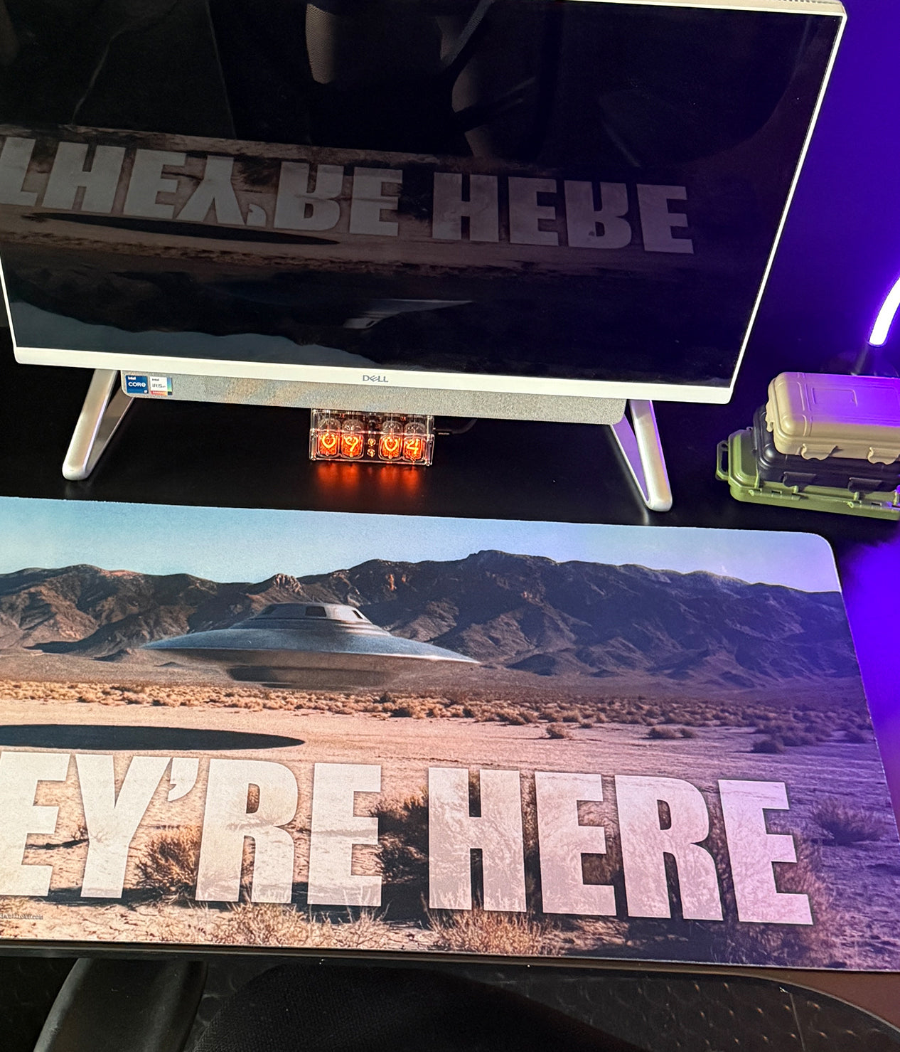 DESKTOP MAT: They're Here