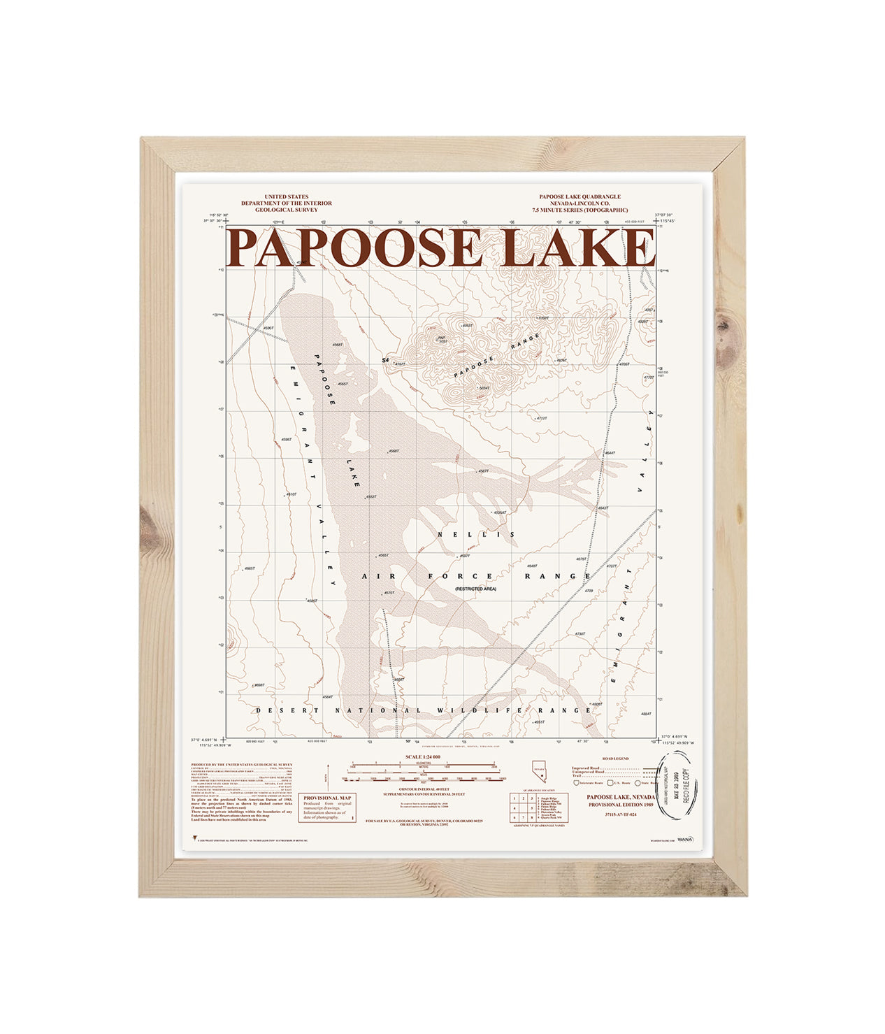PAPOOSE LAKE MAP