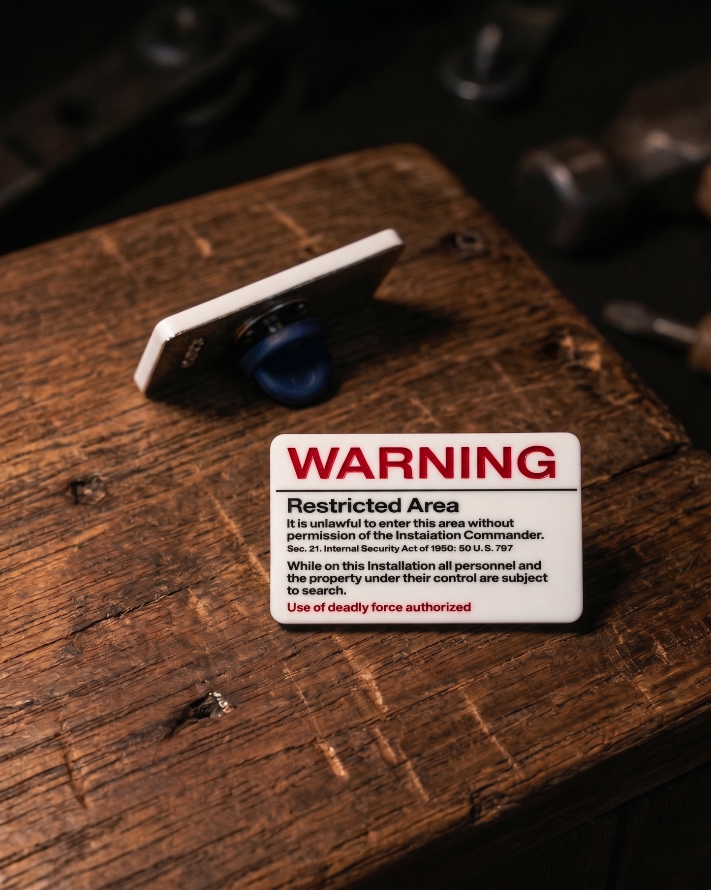 PIN: Area 51 Warning Sign